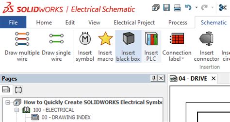 SolidWorks black box symbols